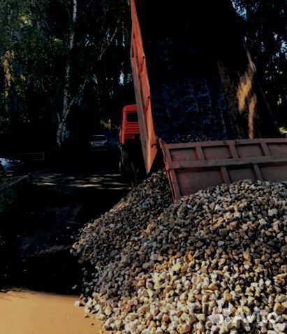 Щебень известковый под отсыпку