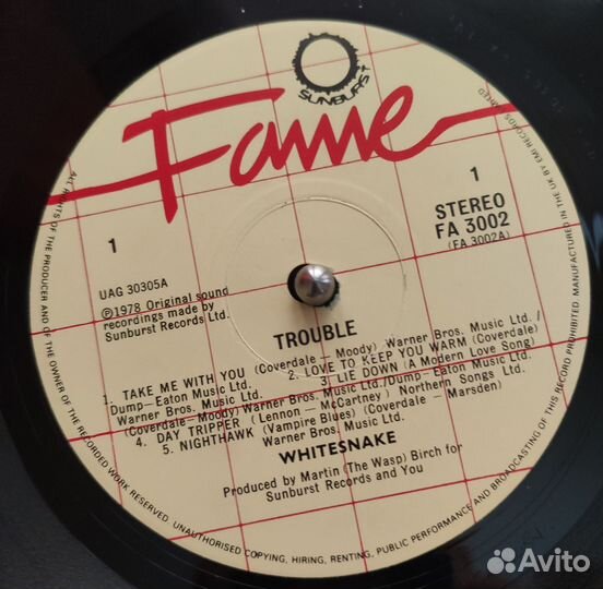 Whitesnake trouble (UK), Slide It in