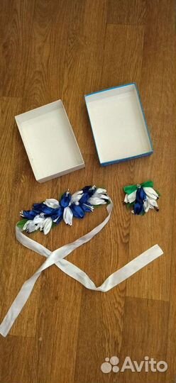 Ободок и брошь