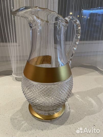 Графин со стаканами богемия