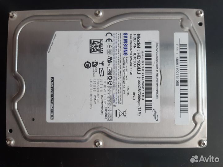 Жесткий диск 1 tb Samsung SATA hdd 3.5