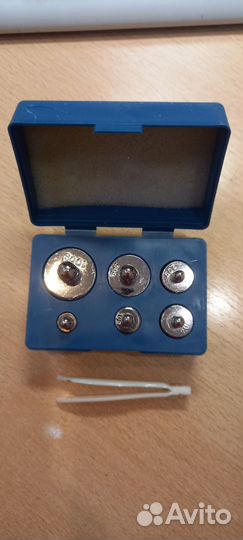 Гири для весов калибровочные 6 штук набор 205гр