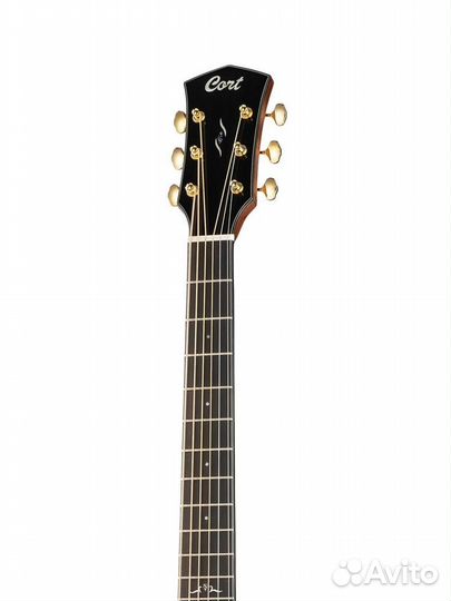 Cort gold-D6-wcase-NAT - aкустическая гитара, цвет