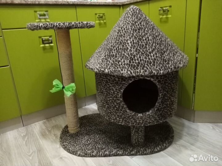 Разные домики с когтеточками