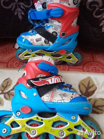 Роликовые коньки детские раздвижные