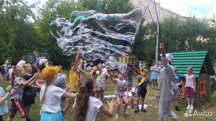 Мыльная вечеринка пузыри на улице аниматоры Ижевск