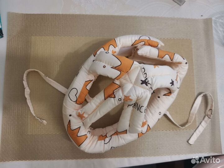 Мягкая детская шапка - шлем