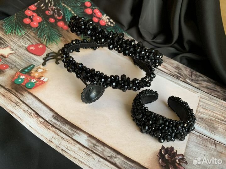 Ободок и браслет