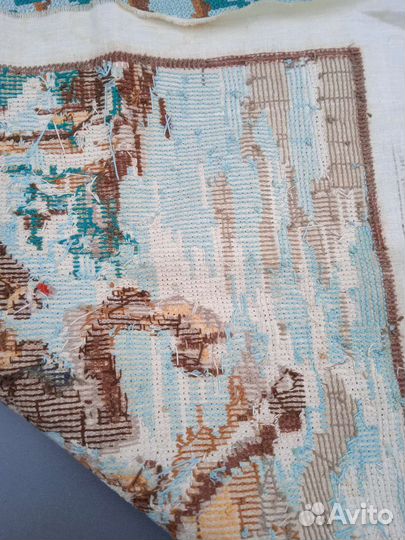 Картина Тройка вышивка 1957 г размер 50#70 см