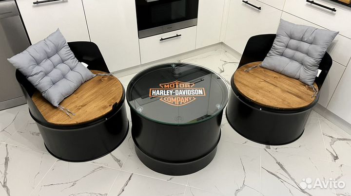 Стол кресло бочка