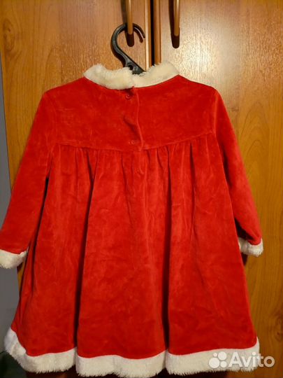 Новогоднее платье для девочки Санта