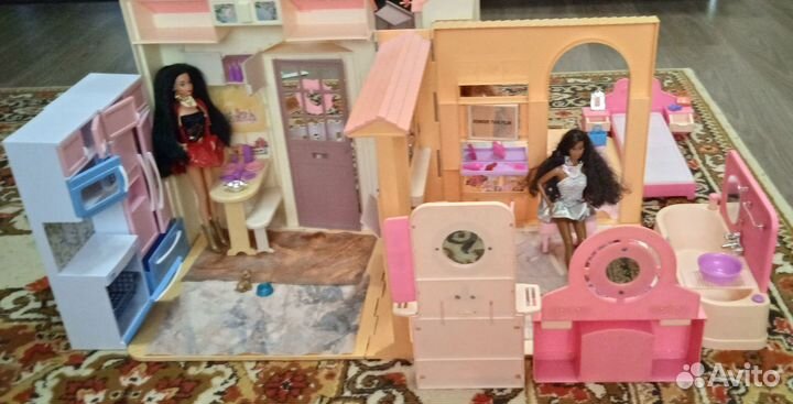 Домик складной для Барби, Barbie, винтаж