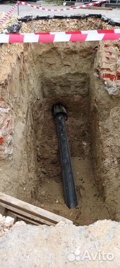 Прокладка футляра под дорогой