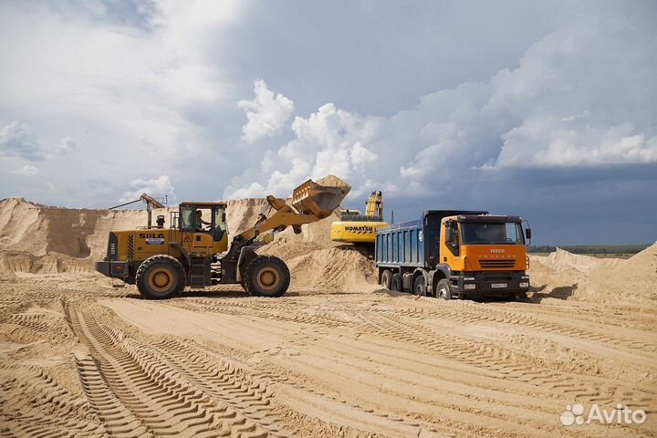 Песок карьерный с доставкой