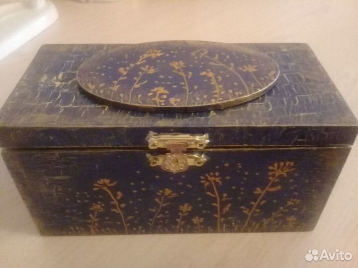 Шкатулка ручной работы+кружка-комплект для чая