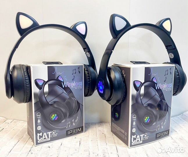 Беспроводные наушники с ушками Cat ear P33M