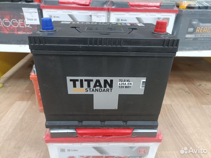 Аккумулятор Titan Asia Standart 72 Ач, обратный