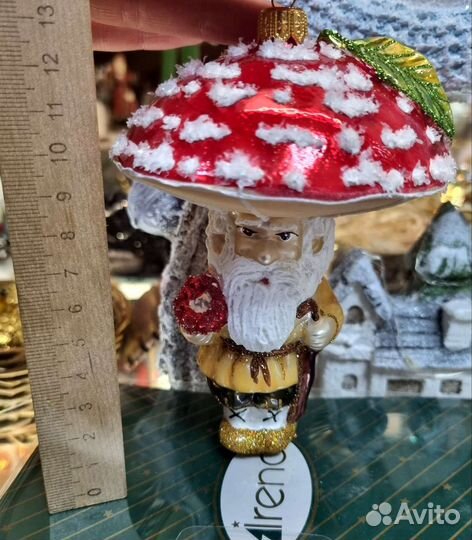 Стеклянные елочные новогодние игрушки Irena co