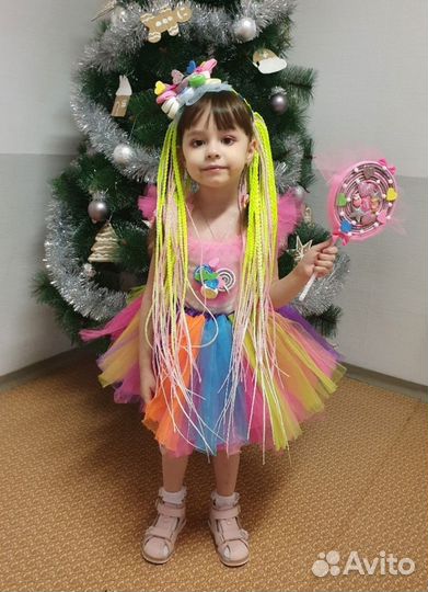 Афрорезинки комплект черный/фуксия