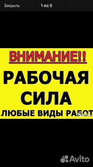 Грузчики Разнорабочие Демонтаж Землекопы