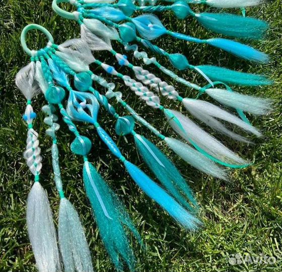 Резинки для волос Цветные пряди Детские резинки