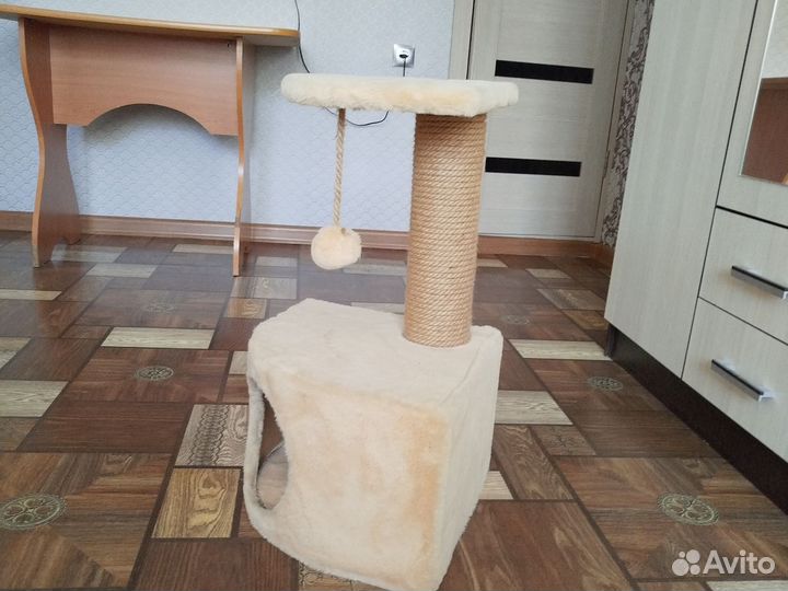 Когтеточка домик для кошки бу