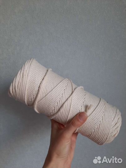 Шпагат хлопковый 4 мм 230 м примерно