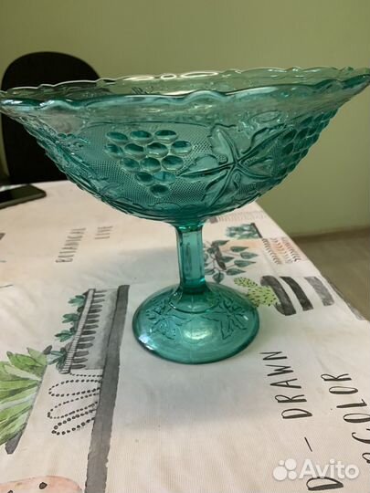 Ваза для фруктов на ножке СССР