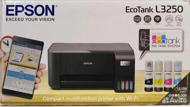 Мфу Epson L3250 фабрика печати. Wi-Fi C11CJ67412