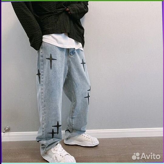 Штаны карго Y2K с крестами (16989 Номер отгрузки: )