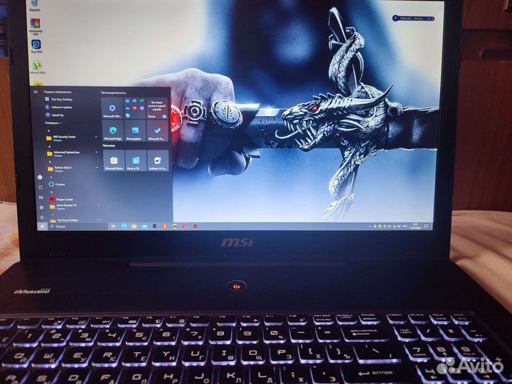 Игровой ноутбук msi 17 3