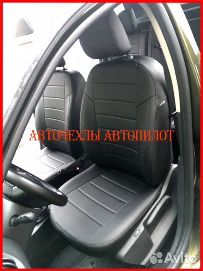 Чехлы Автопилот Renault Duster 2 из экокожи чёрные