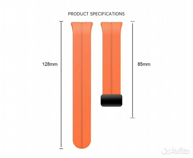 Ремешок силиконовый магнитный Samsung Galaxy Fit3