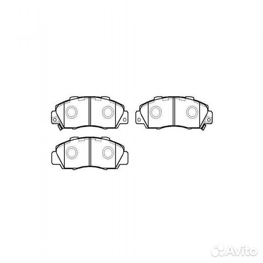 Колодки тормозные honda Accord (91-98),CR