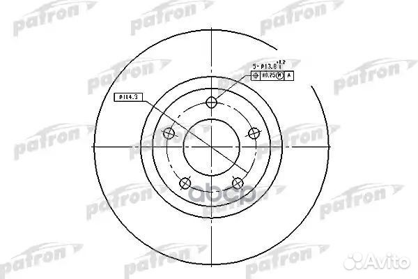 Диск тормозной передн mazda: 3 03, 3 седан 04