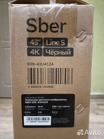 Телевизор Sber 43 дюйма (109 см) 4K 2 Gb Новый