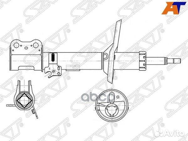 Стойка передняя toyota RAV4 00-05 RH st48510495