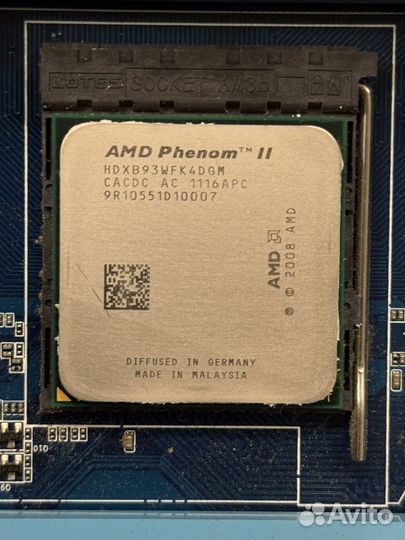 Материнская плата am3 plus+phenom II x4+12gb ddr3