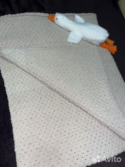 Плед ручной работы плюшевый