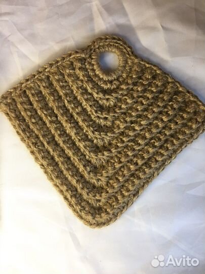 Прихватка для кухни из джута