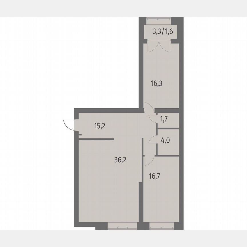 2-к. квартира, 91,8 м², 4/13 эт.