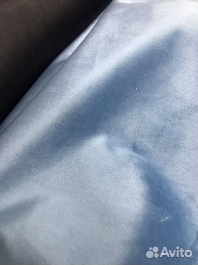 Мебельная ткань togas 59 из голубого микровелюра