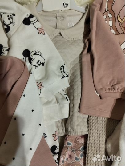 Набор новой одежды для девочек 74 h&m, c&a