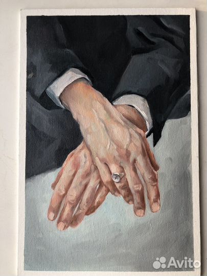 Живопись маслом. Руки Арсения Попова