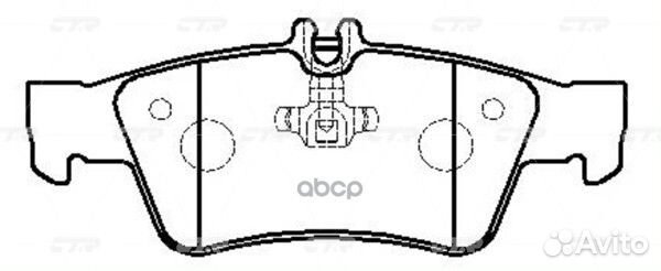 GK0040 колодки дисковые задние MB W211/S211 2