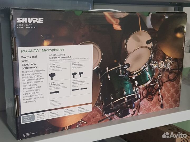 Shure pgadrumkit6 Комплект микрофонов для ударных