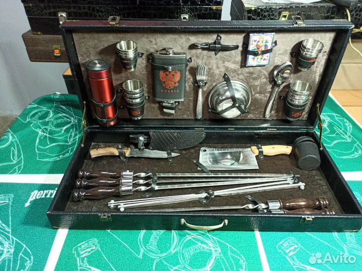 Набор шашлычный подарочный в кейсе