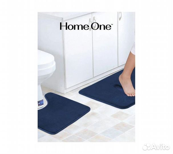 Набор ковриков для ванной и туалета с эффектом пам