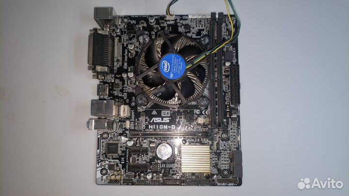 Материнская плата H110m с процессором G4400