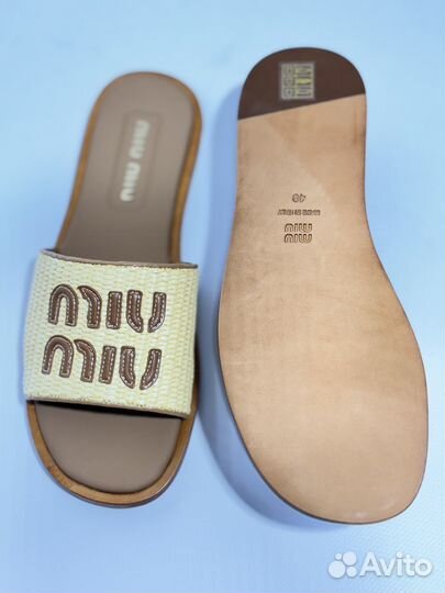 Шлепанцы Miu Miu Brown edition новые р36-40